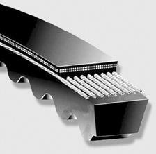 3VX255 Type 3VX Raw Edge Belt, 25.5" external length