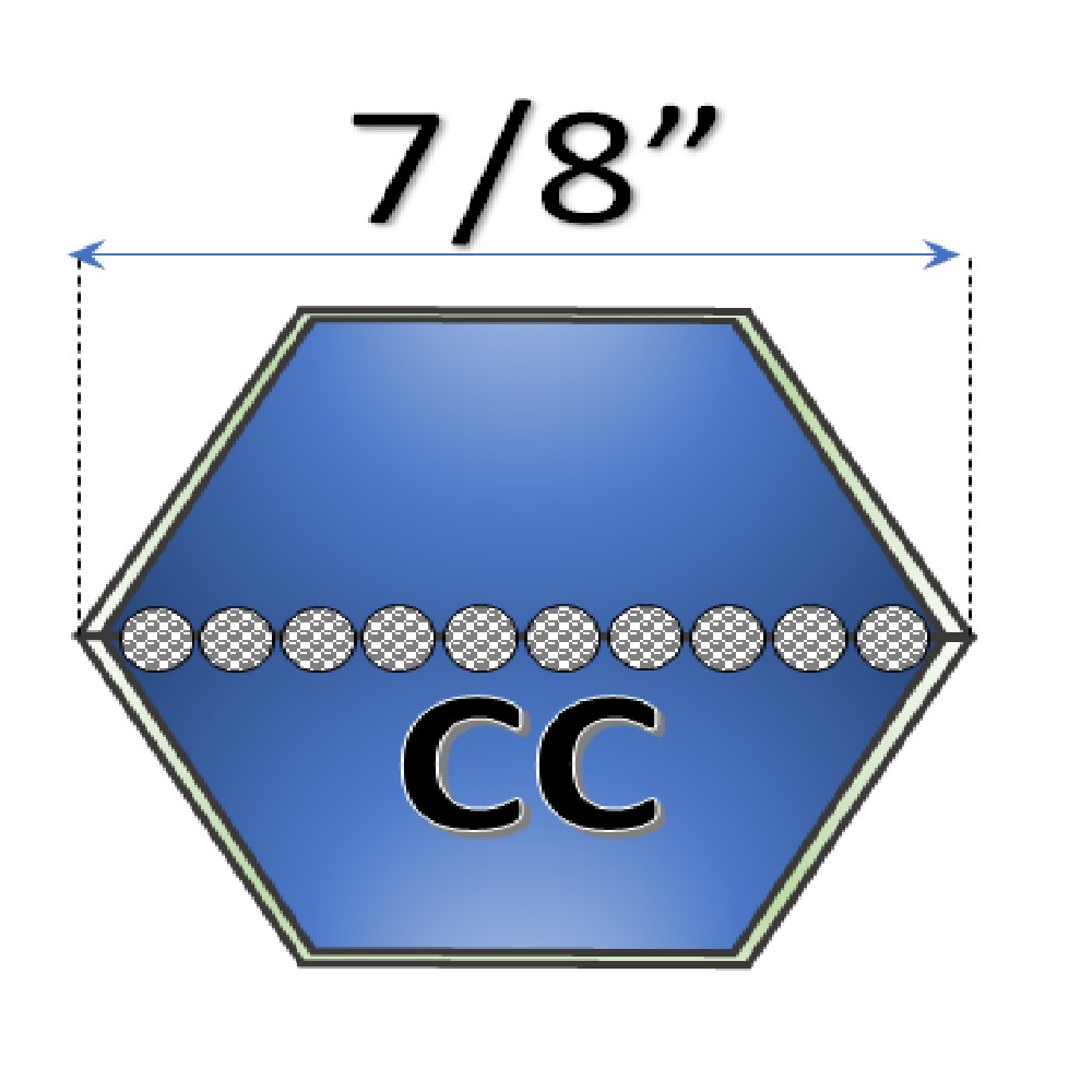 7/8" - CC Hexagonal Belts