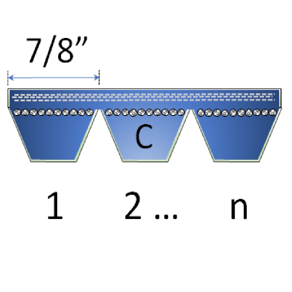 7/8" - C Banded Belts