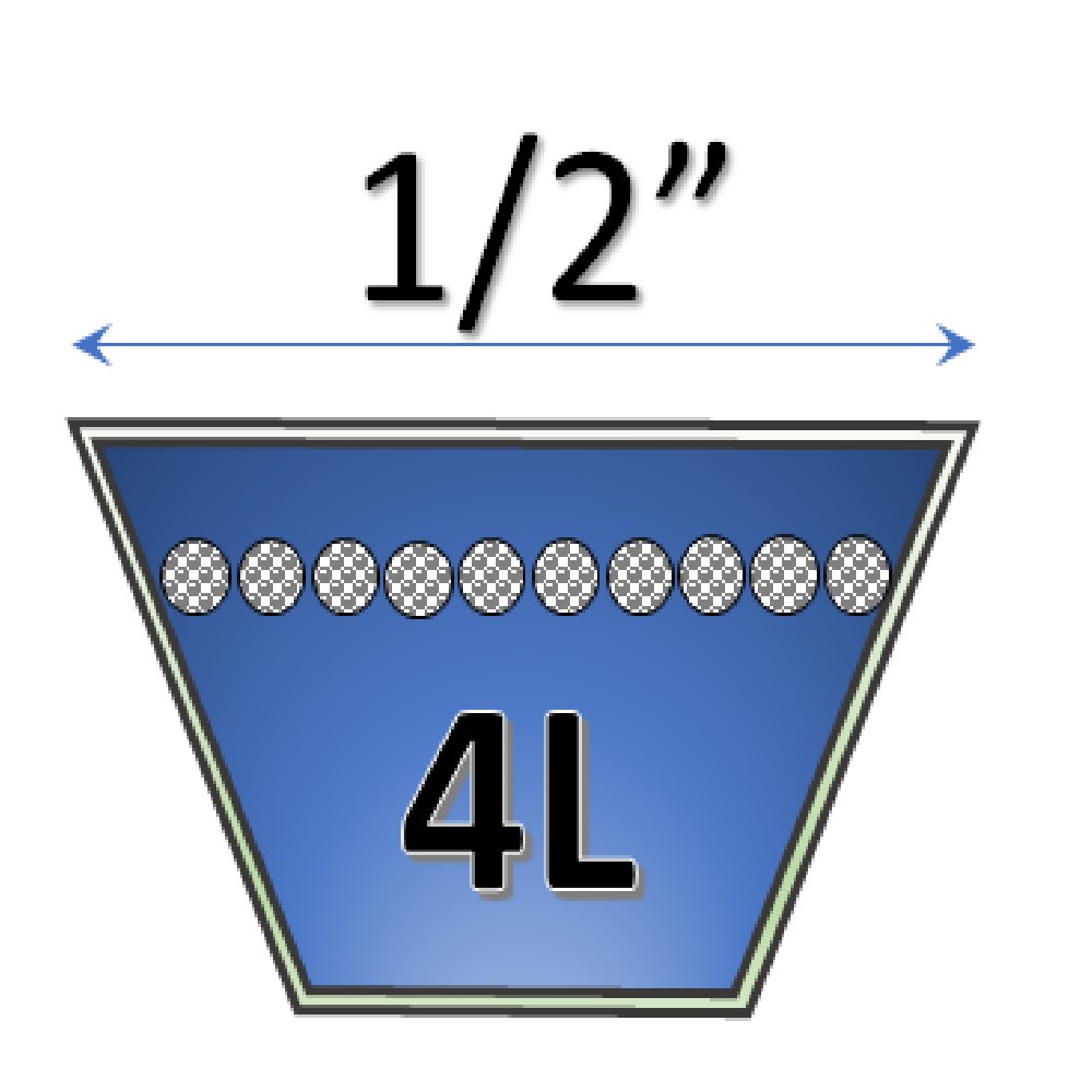 1/2" - 4L Fractional V-Belts