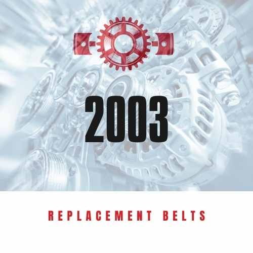 Replacement belts for 2003 HYUNDAI vehicles